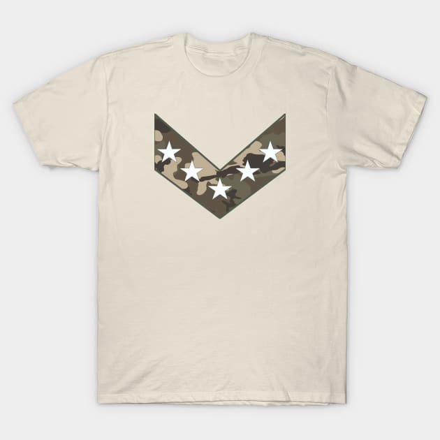 Camo Stars T-Shirt by GLStyleDesigns